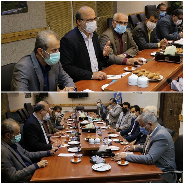 دیدار رسول فرخی، نماینده شهرستان های لاهیجان و سیاهکل در مجلس با مدیریت  شهری لاهیجان در سالن جلسات شهرداری لاهیجان